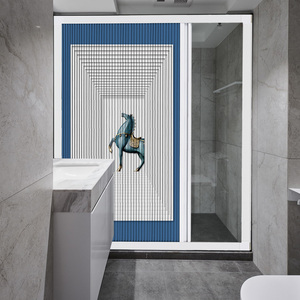 优诗曼干湿分离防水防霉卫生间洗澡隔断折叠门浴室隐形折叠伸缩门