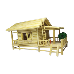 000人付款淘宝创意手工一次性筷子手工制作房子模型竹签工艺品diy别墅