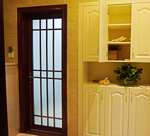 金皇派铝合金平开门 室内卫生间厨房门 中空玻璃双钢化双包墙体门