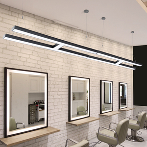 超亮理发店吊灯超发廊美发店美甲店铺led灯吸顶灯个性美容店大灯