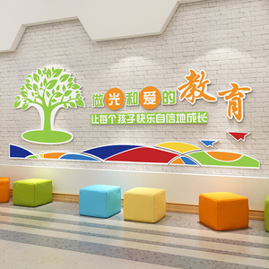 教师办公室文化墙布置教室背景墙贴纸学校幼儿园大厅装饰家庭教育