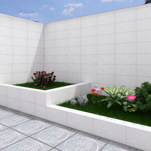 白色外墙瓷砖300x600别墅阳台墙砖花园围墙文化砖室外庭院墙面砖