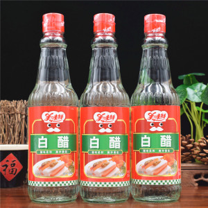 包邮 美味鲜白醋500ml*3瓶 食用白醋3.5度制作泡菜凉拌料醋调味品