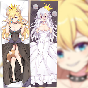 超级马里奥 库巴姬&幽灵姬 动漫双层等身抱枕 2wt抱枕套