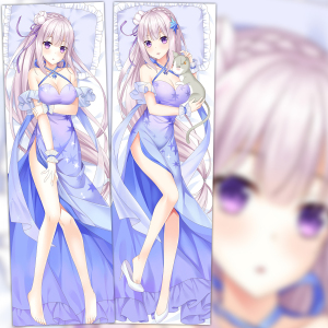 从零开始的异世界生活 艾米莉亚等身抱枕套方枕头爱蜜莉雅长靠枕