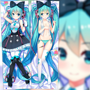 动漫等身抱枕vocaloid 魔法未来 赛车初音 miku靠枕定做宅男礼物