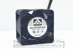 MGT4012WB-W28 永立 12V 1.20A 4CM 4028 防水 PWM调速散热风扇