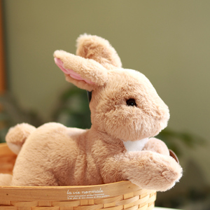 正版仿真趴兔兔公仔小兔子毛绒玩具床上睡觉抱枕安抚玩偶七夕礼物