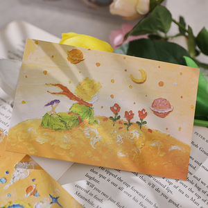 创意卡通明信片油画棒小王子卡片30张精美彩色卡片留言卡学生礼品