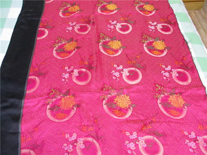 杭州丝绸老布料被面收藏7.80年代真丝织锦189*83厘米5455九五新