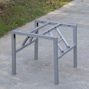 正方形可折叠桌子支架桌子腿家用桌腿 桌架 餐台脚 桌子腿 铁架子