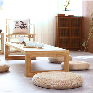 日式居家草编蒲团蒲草坐垫禅修打坐阳台榻榻米拜佛飘窗便携瑜伽垫