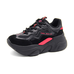 凡得运动韩版厚底原宿2020新款网红春秋季百搭厚底老爹小白鞋女