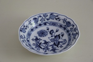 中古 Meissen 德国 梅森 手绘蓝洋葱 咖啡杯 镂空盘碟餐具一等品