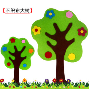 不织布布料墙贴教室