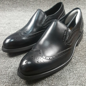 皇冠男鞋秋冬季新款布洛克皮鞋男商务正装真皮英伦男士雕花休闲鞋