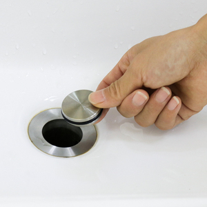 潜水艇洗脸盆塞子洗手盆漏水塞按压式弹跳下水器配件台面盆翻板盖