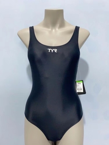 SGP单UPF50+女士高端TYR专业训练竞技泳衣三角连体纯色速干带胸垫