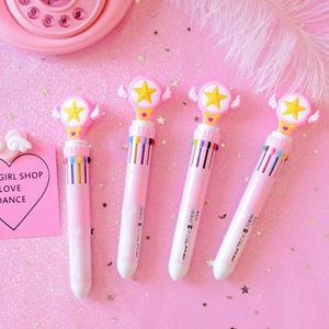 日系美少女战士风彩色笔粉色少女心手帐彩色笔学生文具办公用品