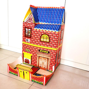 80天国商城祭祀用品淘宝烧纸祭祀用品纸扎折叠纸房子别墅楼房纸钱