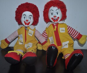 麦当劳叔叔公仔 复古vintage mcdonald84,97年毛绒玩具 人偶 娃娃