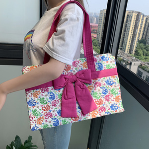 naraya曼谷包正品泰国蝴蝶结包包纯棉女包方包单肩包nb-99s