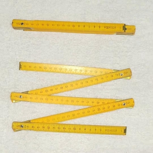 木折尺1米2米木尺子木制折叠  榉木荷木桦木木工尺一米五折带铁皮