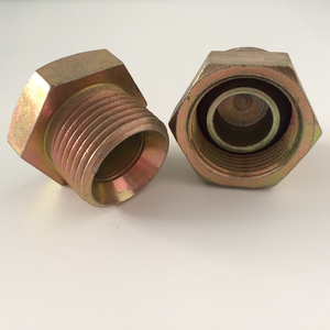 厂家直销破碎锤高压油管铁堵头液压内外丝铁堵接头英制扣押堵头