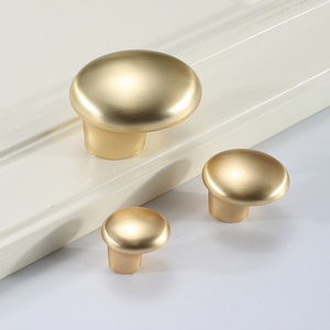 新中式单孔拉手圆球现代简约橱柜衣柜门把手抽屉欧式圆把手金色