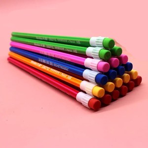 铅笔正宗木质铅笔儿童小学生环保带橡皮hb铅笔批发六角大皮头铅笔