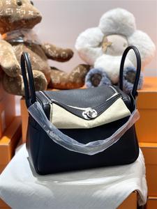 【未使用全套附票】爱马仕黑色lindy26 中古优品g8019