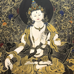 【熊家珠宝】纯手工绘制 唐卡 本命佛 观音 守护神 藏族佛像 吊坠