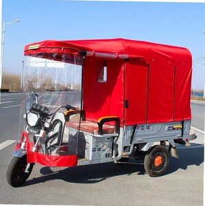 电动三轮车帆布雨棚遮阳蓬子全封闭透明加厚电瓶车篷平板摩托车朋