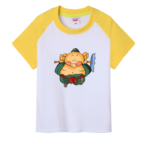 西游记猪八戒纯棉t恤衫男女儿童装春夏季装宝宝短袖亲子装上衣服