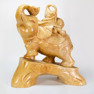 吉祥如意母子象