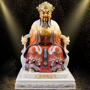 汉白玉广济龙王菩萨神像五台山龙五爷财神佛像龙王爷供奉家用摆件