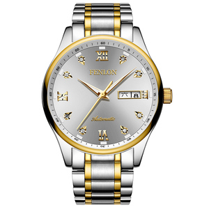 峰浪机械手表休闲商务精钢男士手表防水夜光薄款大盘