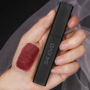 磁铁盖哑光丝绒雾面显白口红脏橘车厘子色唇膏女学生平价小众品牌