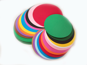 20厘米彩色圆形卡纸大红 黑色棕色牛皮纸圆形手工卡纸diy折纸绘画