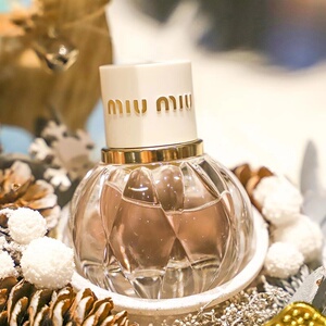 miumiu缪缪铃兰粉色粉漾嬉游同名女士玫瑰之水淡香水20ml