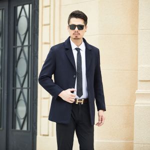 圣梵诺官方旗舰店2018秋冬新款温馨鸟专柜正品男装爱缪斯毛呢外套