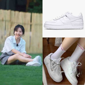 【谭松韵同款断货王】nk厚底叠层/春夏百搭小白鞋影子空军-送鞋饰