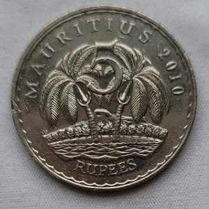 【非洲】毛里求斯2010年5卢比硬币