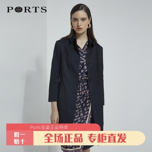 PORTS宝姿特价折扣清仓风衣中长款春夏薄外套LL8T036KFQ068