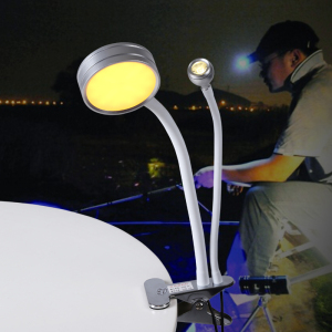 尼可筏钓灯黄光双灯头夜钓灯钓鱼灯诱鱼灯集鱼灯大范围引鱼灯包邮