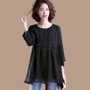 女雪纺衫大码长款休闲-淘宝拼多多热销女雪纺衫大码长款休闲货源拿货