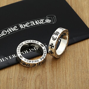 克罗伈戒指forever永恒钛钢指环朋克潮牌男女十字架ins潮情侣对戒