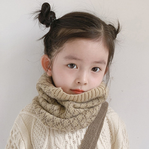宝宝儿童围脖秋冬季韩版加厚保暖毛线针织脖套男童女童婴幼儿围巾