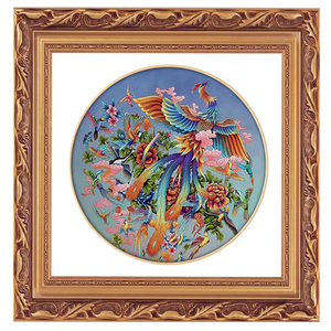 精品新款凤凰十字绣套件精准印花不偏格简单易绣送绣图小工具