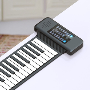 手卷钢琴88键加厚初学者折叠式便携式电子琴61软琴键盘带延音充电